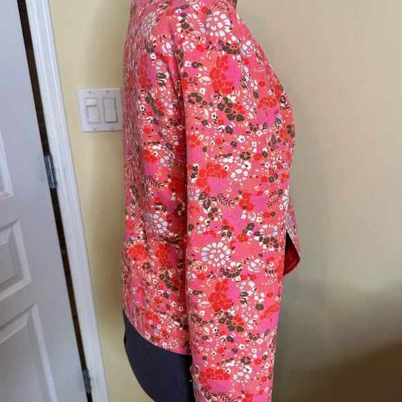 Jackpot 100% cotton lined Floral Pink Women's Jacket size 4 women’s - Picture 5 of 10